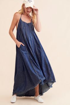 Denim Dreams Midi Dress | Nuuly Rent Free People Aesthetic, People Aesthetic, Free People Denim, The Present, Free People Dress, Free People, The Past, Midi Dress, One Piece