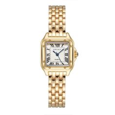 Gold Classic Watch Square Watches, Watches Women Black, Couple Watch, Gold Watches Women, نظارات شمسية, Womens Watches Luxury, Girls Watches, Luxury Women Fashion, Gold Alloys