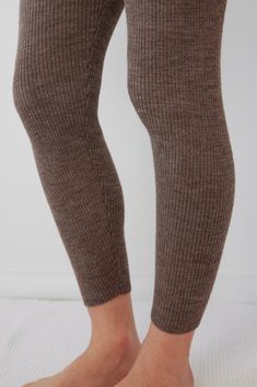 fine gauge legging with an overall stretchy rib stitch and elastic waist. the stretch in these comes from the rib stitch and the elasticity of the fibers, there's no lycra. lightweight and breathable, perfect for layering on the coldest days. 60% merino wool 40% baby alpaca. deigned in philadelphia, made in peru. measurements taken with garment laying flat. small measures:12" waist relaxed12" hip12" rise27.5" inseam medium measures:13" waist relaxed13" hip12.5" rise28.5" inseam large measures:14 Layering Jacket, Rib Stitch, Smokey Topaz, Brown Oxfords, Ribbed Leggings, Mohair Wool, A Perfect Circle, Active Leggings, Linen Skirt