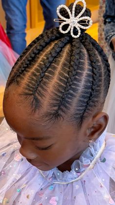 Braided stitches ponytail #braids #protectivestyles #ponytail Braided Ponytail Kids, Braided Up Ponytail For Kids, Braided Ponytail Hairstyles Black Kids, Lil Girl Hairstyles Braids, Natural Cornrow Hairstyles, Feed In Braids Ponytail, Kids Braids, Lil Girl Hairstyles