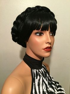 Straight Wig With Bangs, Long Straight Wig, Street Style Edgy, Custom Wigs, Wig With Bangs, Straight Wig, Wigs With Bangs, Street Styles, Jet Black