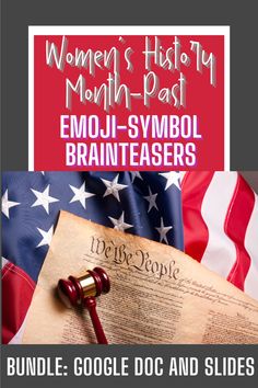 an image of women's history month past emoi - symbol brainteazers