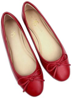 Spring Ballet Flats With Arch Support, Red Ballet Flats With Branded Insole, Ballet Flats With Arch Support And Closed Toe, Fashion Collage, Womens Ballet Flats, Ballet Flat, Signature Logo, Ballet Flats, Red Leather