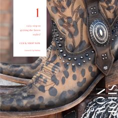 Buck it! Show off your western style effortlessly! Fast shipping from Texas on all orders! Western Brown Boots With Rivets, Western Style Studded Snip Toe Boots, Western Style Snip Toe Boots With Studs, Western Snip Toe Studded Boots, Western Snip Toe Boots With Studs, Western Style Boots With Rivets For Fall, Western Boots With Rhinestone Rivets For Fall, Western Boots With Silver Studs For Fall, Western Moto Boots With Rivets For Fall