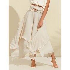 Hemline / Train:Maxi; Season:Spring  Summer; Fabric:Terylene; Dress Length:Maxi; Look After Me:Machine wash,Wash with similar colours,Washable; Gender:Women's; Style:Elegant; Elasticity:Inelastic; Occasion:Daily Wear,Work; Details:Belt Included; Waistline:Natural; Pattern:Solid / Plain Color; Design:Pleated,Asymetric Hem; Trends:New; Listing Date:04/23/2024; Length:; Waist:; SizeChart1_ID:2:186452; Dress Code:Dressy Casual; Fit US Size:; Fit UK Size:; Looseness:Regular Fit Skirt Asymmetrical, Pleated Maxi Skirt, Elegant Casual, Plain Color, Handkerchief Hem, Pleated Maxi, Spring Summer 2024, Skirts Online, Casual Work