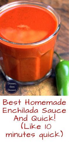 the best homemade enchilada sauce and quick like 10 minutes quick