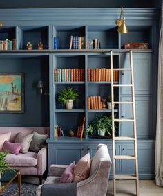 Reading Nook Decor, Decorating Rules, Nook Decor, Small Lounge, Pantry Remodel, Small Bookshelf, Home Library Design, Space Interiors, Hello Lovely