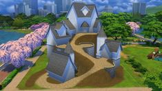 Sims 4 Worlds, Sims4 Inspiration, Sims4 Builds, Sims 4 Challenges, Sims Builds, Medieval Village