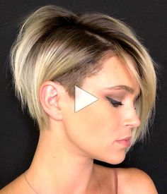 ▷ Be bold and go short with an undercut bob hairstyle. undercut pixie haircut 360 view, undercut pixie haircut tutorial, undercut pixie haircut for older women, !! Undercut Bob Haircut, Bob Ideas, Undercut Bob, Pixie Haircut For Round Faces, Edgy Pixie Haircuts, Pixie Cut With Undercut, Bob Haircut For Fine Hair