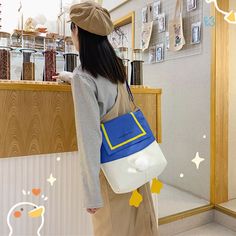 Product ID: JW3524 
 Material: Nylon 
 Color: Blue, Pink, Yellow, Black 
 Size Info: 31cm×8cm×30cm Blue Canvas Backpack For Daily Use, Nylon Tote Shoulder Bag For School, School Nylon Tote Shoulder Bag, School Tote Shoulder Bag In Nylon, Blue Backpack For Shopping, Large Capacity Nylon Shoulder Bag For Students, Blue Student Satchel With Adjustable Strap, Blue Satchel Shoulder Bag For School, Trendy Blue Backpack Shoulder Bag