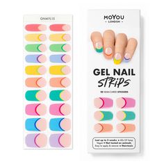 PRICES MAY VARY. Nailed It – Treat yourself to a salon-quality gel nail kit to use at home. Your waterproof nail polish strips won’t chip off and last up to 2 weeks. They’re made with real gel and don’t need a top coat. All Set – Your nail art kit includes 20 semi-cured gel stickers for nails, a wooden cuticle stick, and a nail file. The set is vegan, not tested on animals, and contains no harsh chemicals. Disclaimer: The shade on the box may slightly differ, but rest assured, the nail strips in French Manicure Gel Nails, Gel French Manicure, Gel Nail Removal, Chic Nail Art, Uv Nail Lamp, Gel Nail Strips, Gel Mani, Gel Nail Kit, Nail Polish Set