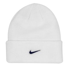 100% acrylic knit beanie hat Cuffed beanie with embroidered PSU logo on one side of the cuff and Nike Swoosh design trademark on the other Sewn-in Nittany Lion tag on the side seam for an extra splash of team spirit When the temperature drops warm up with this cozy knit beanie Psu Logo, Bucket Hat Fits, White Beanie, White Beanies, Nittany Lion, Winter Knit Hats, College T Shirts, Cuffed Beanie, Quarter Zip Jacket