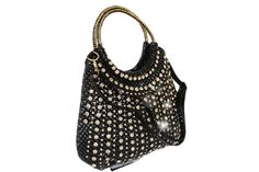 Diamond women handbags freeshipping - Julie bags Document Bag, Diamond Decorations, Shoulder Sling, Gold Handbags, Bag Collection, Genuine Leather Handbag, White Rhinestone, Satchel Handbags, Black Handbags