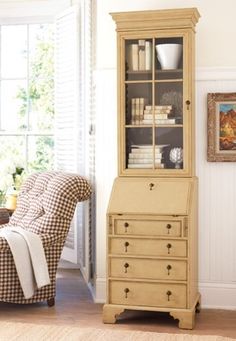 a living room scene with focus on the dresser