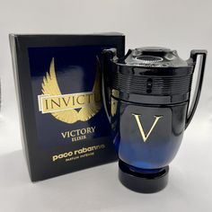 Invictus VICTORY ELIXIR By Paco Rabanne 3.4oz Parfum Intense Men - NEW IN BOX —//—— Invictus Victory Elixir by Paco Rabanne is a Amber Woody fragrance for men. This is a new fragrance. Invictus Victory Elixir was launched in 2023. Top notes are Lavender, Cardamom and Black Pepper; middle notes are Incense and Patchouli; base notes are Vanilla Pod and Tonka Bean. Discover Invictus Victory Elixir, the pinnacle of Invictus intensity. The new powerful men’s fragrance by Paco Rabanne. A powerful elix Invictus Perfume, Perfume Inspiration, Invictus Paco Rabanne, Vanilla Pod, Men Products, Best Perfume For Men, Best Fragrance For Men, Perfume Box, Cologne For Men