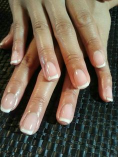 French Manicure Shellac, Shellac French Manicure, Manicure Shellac, Short French Nails, Nails Shellac, Brown Nail Polish, Brown Nail, Shellac Manicure, Short French