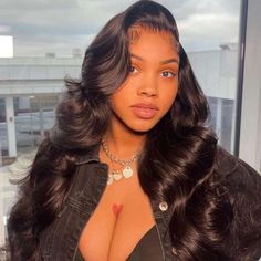 PRODUCT FEATURESHair Material: Brazilian Virgin Human Hair Lace Wig Type: Lace Front WigHair Texture: Body WaveColor: Natural BlackHairline: Pre Plucked Natural HairlineLength: 10-30 inches Hair Density:180%, 250% Lace Size: 13 x 4 inches, 13 x 6 inches Hair Weight: 130g-290g/wig Cap Size: Average Medium Size, About 22.5inches Hair Quality: Hair is thicker, softer and more durable with features of easy coloring, free tangling, shedding free, full and natural, cuticles facing towards in the same Brazilian Wigs, 1b Hair, Frontal Wig Body Wave, Brazilian Lace Front Wigs, Body Wave Lace Front Wig, Hair Machine, Wig Styling, Queen Hair, Human Virgin Hair