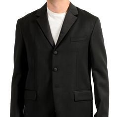 Prada Men's 100% Wool Black Three Button Sport Coat Blazer Us 40r It 50r Product Details New Without Tags Retail Value: $1695.00 This Is Authentic Prada Men's 100% Wool Black Three Button Sport Coat Blazer Sku: Bb-Wh-2137 Model: G8255 Material: 100% Wool Country/Region Of Manufacture: Italy Chest: 21.5" Sleeve: 26" Shoulder: 18.5" Length: 29" Designer Single Breasted Blazer For Formal Occasions, Luxury Tuxedo With Button Closure For Formal Occasions, Luxury Tuxedo With Button Closure For Formal Events, Luxury Formal Tuxedo With Button Closure, Designer Single Button Formal Blazer, Classic Tuxedo With Button Closure And Lapel Collar, Designer Semi-formal Blazer With Button Closure, Designer Formal Blazer With Button Closure, Formal Tuxedo With Suit Collar And Button Closure