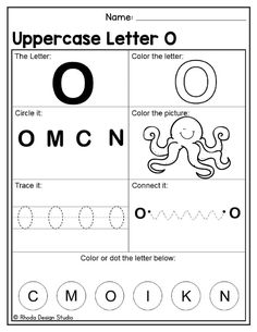 an uppercase letter o worksheet for children to practice their handwriting and writing skills