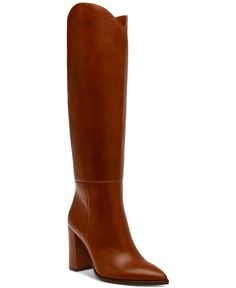 in stock Comfy Boot, Comfortable Boots, Boots Fall, Cool Boots, Tall Boots, Cognac, Steve Madden, Block Heels, Fashion Shoes