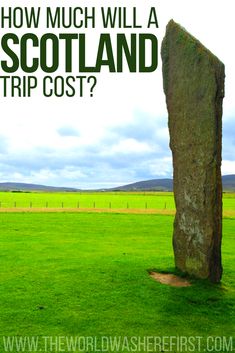 a large rock in the middle of a field with text that reads why you need to visit york scotland