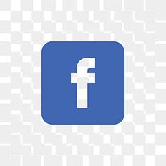 the facebook logo is shown on a white and blue background, with squares in it