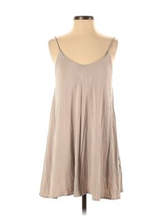 H&M Casual Dress Size: X-Small Tan Dresses - used. No Fabric Content, DropWaist, Scoop Neck, Solid, Short, Sleeveless | H&M Casual Dress - DropWaist: Tan Solid Dresses - Used - Size X-Small Cheap Zara Mini Sundress, Tan Dresses, Solid Dress, Drop Waist, Casual Dresses For Women, Casual Dress, Casual Dresses, Scoop Neck, H&m