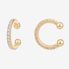 Yellow Gold Cartilage Ear Cuff, Diamond Ear Cuff, Gold Earrings For Women, Gold Ear Cuff, Ear Cuff Earings, Cz Earrings, Ear Cuffs, Color Dorado, Cuff Earrings