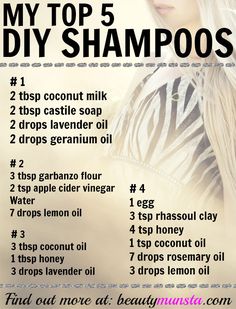 Natural Shampoo Recipes, Natural Shampoo Diy, Shampoo Recipe, Homemade Lotion, Natural Shampoo, Natural Beauty Tips