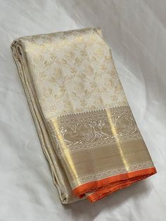 Bridal Collection Beige Color Pure Kanchipuram Silk Saree | Indian Traditional Ethnic Saree | Wedding or Party Wear Saree | Handwoven Gift Saree for Her Product Details : Saree Type : Pure Kanchipuram Silk Saree Golden Zari, Silk Mark Certified Blouse Piece : Yes (Un-Stitched) Saree Length : 5.5 Meters Blouse Piece Length : 80 cm Saree Weight : 0.9 kg Saree Fabric : Pure Kanchipuram Silk  Color : As shown in the picture Work : weaving Pattern : designer Occasion: Party Wear, Formal Wear, Festiva Wedding Anarkali Churidar In Tussar Silk, Wedding Tussar Silk Pre-draped Saree For Festivals, Semi-stitched Paithani Silk Saree For Wedding, Gold Brocade Pre-draped Saree With Zari Weaving, Unstitched Brocade Pre-draped Saree For Wedding, Katan Silk Pre-draped Saree For Wedding And Diwali, Brocade Traditional Wear For Puja During Diwali, Diwali Churidar With Cutdana On Tissue Silk, Wedding Tussar Silk Pre-draped Saree With Traditional Patterns