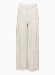 THE EFFORTLESS PANT™ LINEN | Aritzia Aritzia Effortless Pant, Effortless Pant, Soft Summer Colors, Knife Pleats, Wishlist 2024, Aritzia Pants, Wide Leg Linen Pants, High Rise Pants, Linen Trousers