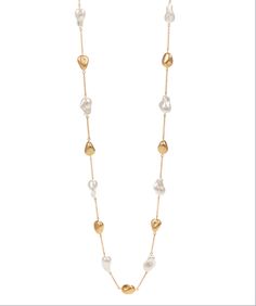 Look oh so chic in this 34" Baroque Pearl Long Necklace. Make heads turn with this simple yet elegant statement piece. Wear it with your favorite evening dress and you're ready to rock the night away! Don't be surprised if you get a few double-takes. 🤩 Luxury Classic Long Drop Necklace, Luxury Single Strand Elegant Beaded Necklaces, Elegant Long Necklace For Party, Elegant Single Strand Necklace For Party, Elegant Long Beaded Necklace, Chic Long Necklace With Adjustable Chain For Formal Events, Chic Long Necklace With Adjustable Chain For Formal Occasions, Chic Adjustable Long Necklace, Elegant Long Pearl Chain Necklace For Party