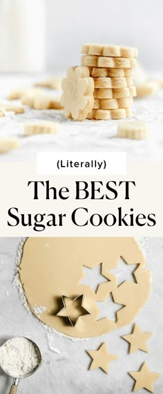 This homemade sugar cookie recipes is chewy, dense, with a crispy edge and gooey center AKA the best cut out sugar cookies of all time. Bake these up for a buttery frosted sugar cookie or an afternoon of homemade sugar cookie baking with the family! Homemade Sugar Cookies Recipe, The Best Sugar Cookies, Cut Out Sugar Cookies, Christmas Cookie Box, Homemade Sugar Cookies, The Best Cookies, Too Much Sugar, Eating Too Much