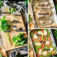 the steps in how to make chicken and veggies