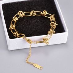 Product Specifications: Stock number 7270Metal 18K Gold PlatedColor GoldMaterial AlloyFor Female Package Includes: 1 x Hugetomato Bracelet1 x Box from HugeTomato Luxury Box Chain Bracelet As Gift, Luxury Rose Gold Box Chain Bracelet, Luxury Gold-tone Box Chain Bracelets, Luxury Modern Box Chain Bracelets, Formal Luxury Box Chain Bracelet, Luxury Chic Box Chain Jewelry, Luxury Metal Chain Bracelet With Box Chain, Luxury Elegant Box Chain Bracelets, Luxury Adjustable Braided Bracelets With Box Chain