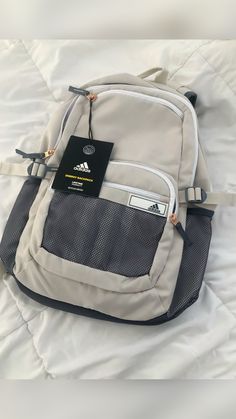 Adidas School Backpacks, Acubi Backpacks, Grey Backpack Aesthetic, Jansport Bag Aesthetic, Adidas School Bags, Adidas Backpack Aesthetic, Nike Backpack Aesthetic, School Aesthetic Backpack, Jansport Backpacks Aesthetic