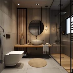 Japandi Style Bathroom, Scandinavian Bathroom Design Ideas, Japandi Bathroom Design, Fun Bathroom Decor, Japanese Bathroom, Bathroom Design Styles, Zen Bathroom, Bathroom Retreat, Best Bathroom Designs