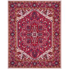 SAFAVIEH BLG546A Bellagio Red / Pink Image 1 Red Bedding, Red Pomegranate, Area Rug Design, Rug Size Guide, Pink Area Rug, Chic Home, Pink Rug, Hand Spun Wool, Red Rugs