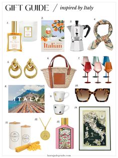 the gift guide for women with pictures and accessories