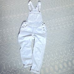 Selling These Cute Overalls From The Gap. Purchased About A Year Ago But Never Worn. Semi Fitted. So Versatile. Size Small And True To Size. Gap Washed Cotton Bottoms, Gap Washed Cotton Jeans, Gap Casual Spring Jeans, Trendy High Rise Cotton Overalls, Trendy High-rise Cotton Overalls, Casual White Overalls With Pockets, Gap Fitted Cotton Jeans, Fitted Cotton Jeans By Gap, Fitted Gap Cotton Jeans