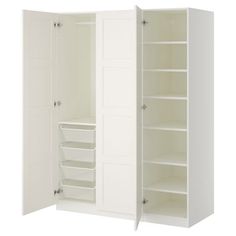 SONGESAND Wardrobe, white, 47 1/8x23 5/8x75 1/4" - IKEA Pax Corner Wardrobe, Pax Planner, Armoire Pax, Ikea Pax Closet, Pax Closet, Closet Ikea, Pax System, Corner Wardrobe, Ikea Pax Wardrobe