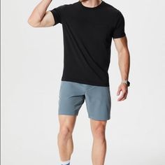 New With Tags! Fabletics The Only Tech Short, Stormcloud Color, 31 Waist. A Lot Can Happen In A Day. This Liquid-Resistant, 8 Inch Lightweight Commuter Short Can Take It. Made For Guys On The Move, It’s Got Secure Pockets, 4-Way Stretch, And A Streamlined Fit. Casual Athletic Shorts With 4-way Stretch And Light Support, Relaxed Fit Go-dry Athletic Shorts For Yoga, Relaxed Fit Activewear With Built-in Shorts For Workout, Casual Activewear With Built-in Shorts For Light Exercise, Casual Moisture-wicking Activewear For Light Exercise, Casual Athletic Shorts With Go-dry For Light Exercise, Casual Go-dry Athletic Shorts For Light Exercise, Relaxed Fit Athletic Shorts With Go-dry For Yoga, Sporty Relaxed Fit Activewear For Light Exercise