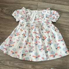 Nwt Janie And Jack Floral Dress Fully Lined With Matching Diaper Cover Size 3-6 Months From A Smoke-Free Home All Item Shipped Within 24 Hours Sleeping Beauty Dress, Palm Dress, Net Dress, Sundress Dress, Maroon Dress, Jack White, Beauty Dress, Sleeveless Shift Dress, Floral Blue Dress