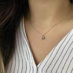 solitaire crystal bar necklace in carbon gray Solitaire Necklace, Topaz Color, Colored Stone, Professional Jewelry, Solitaire Necklaces, Lovely Necklace, London Blue Topaz, Crystal Stone, Aqua Green