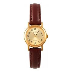 CASIO ins Influencer Fashion Business Casual Classic Pointers Gold Dial Waterproof Quartz Leather Strap Gold Dial Watch Brown Analog LTP-1095Q-9B1 (Casual/Classic/Water Proof) Casual Brown Watch With Leather Strap, Casual Brown Analog Watch, Brown Stuff, Casio Quartz, Gold Watches, Small Watch, Fall Fashions, Leather Strap Watch, Fashion Business Casual