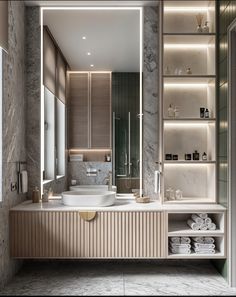 #shabbychic #homedecorideas #homedecor #design #bedroomdecor #homesweethome Modern Washroom Design, Bathroom Interior Design Luxury, Luxury Bathroom Vanity, Simple Bathroom Designs, Modern Luxury Bathroom, Wallpaper Bathroom, Organization Bathroom, Desain Pantry