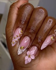 Purple Design Nails, Shorties Nails, Pink Nail Design, Drip Nails, Her Nails, French Acrylic Nails, Acrylic Nails Coffin Short, Gem Nails