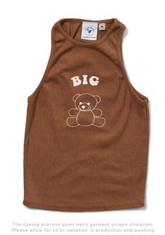 Product Color Caffeine Product Details University Tees UT009 Ribbed high-neck tank top Product Description Elevate your sorority big little reveal with our Caffeine Teddy Bear Sorority Family Tanks. Crafted from the softest fabric, this tank provides ultimate comfort and style, making it a staple year round. Embrace the perfect blend of warmth and breathability with this must-have addition to your collection Note: This product is designed for a comfortable and breathable fit. It is intentionally Cute Crew Neck Tank Top With Letter Print, Cute Sleeveless Tops With Letter Print, Cute Sleeveless Letter Print Tops, Cute Brown Sleeveless Top, Sleeveless Graphic Print Tops For Loungewear, Cute Sleeveless Tops For Loungewear, Cute Sleeveless Loungewear Tops, Bear Big Little Reveal, Teddy Bear Sorority