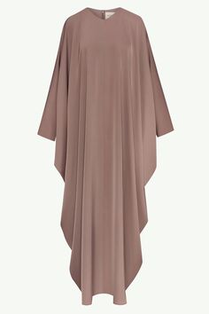 Anisa Satin Kaftan - Deep Taupe Crop Top Gown, Ramadan Nights, Kaftan Simple, Satin Kaftan, Work Vibes, Blouse Crop Top, Kaftan Top, Blouse Crop, Billowy Sleeves