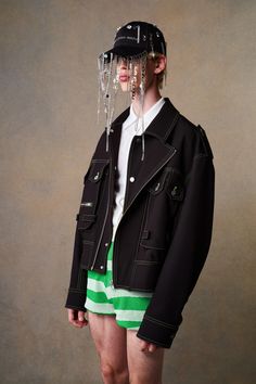 Feng Chen Wang Men’s Spring 2023 [PHOTOS] – WWD 2023 Menswear Fashion Show, Feng Chen Wang, Menswear Fashion Show, Upcycled Fashion, Menswear Fashion, Blazer And Shorts, Fashion Images, Menswear Collection, Spring 2023